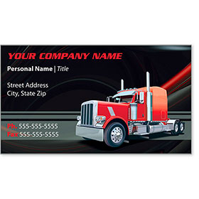 Full-Color Trucking Business Cards - Truck 7
