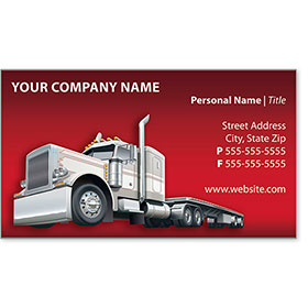 Full-Color Trucking Business Cards - Truck 8