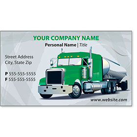 Full-Color Trucking Business Cards - Tanker 2