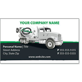 Full-Color Construction Business Cards - Concrete 1