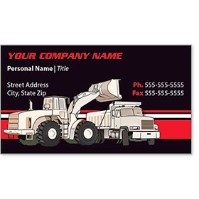 Full-Color Construction Business Cards - Construction 2