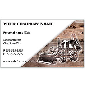 Full-Color Construction Business Cards - Construction 4