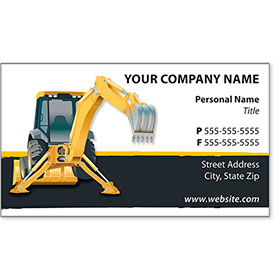 Full-Color Construction Business Cards - Construction 5