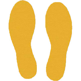 Footprint Floor Decals - Yellow
