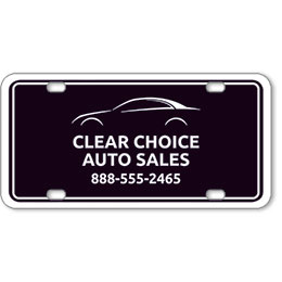Vehicle Message Plates (6" x 12") Template #2