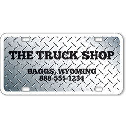 Vehicle Message Plates (6" x 12") Template #3