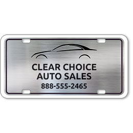 Vehicle Message Plates (6" x 12") Template #4