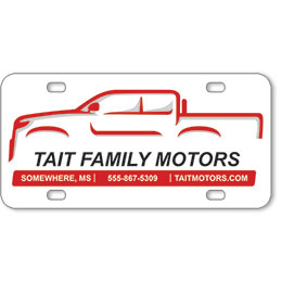 Vehicle Message Plates (6" x 12") Template #5