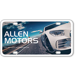 Vehicle Message Plates (6" x 12") Template #8