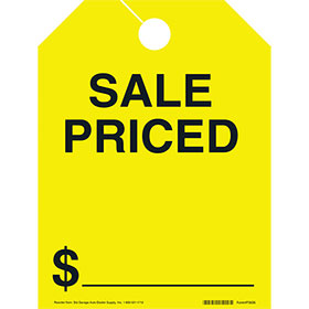 Fluorescent Mirror Tags-Sale Priced 8.5" x 11.5" (50)