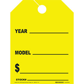 Fluorescent Mirror Tags-Down 8.5" x 11.5" (50)