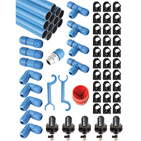 RapidAir FastPipe 230' Aluminum Master Piping Kit with 5 Air Outlets