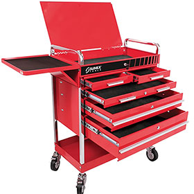 Sunex Tools Professional 5-Drawer Service Cart Red 8045