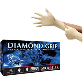 Microflex Diamond Grip Latex Gloves