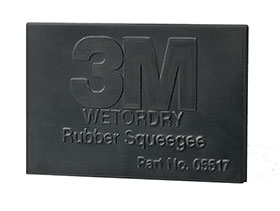 2.75" x 4.5" - 3M Wetordry Rubber Squeegee