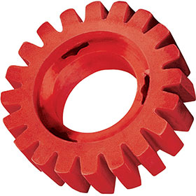 Dynabrade 4" x 1-1/4" RED-TRED Eraser Wheel - 92255