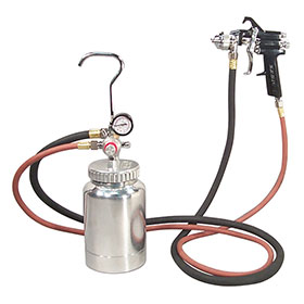 Astro Pneumatic 2-Quart Pressure Feed Paint Gun System with 1.7 mm Tip 2PG8S