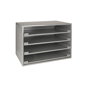 Disco Automotive Sliding Cabinet, Holds 4 Large Trays, Gray Finish 80320