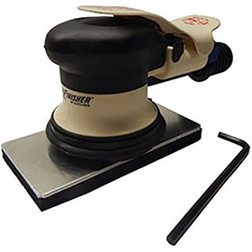 Hutchins ProFinisher 3/32" Offset Mini Orbital Board Sander with 2-3/4" x 5-1/2" Vacuum Assist Hook Pad 