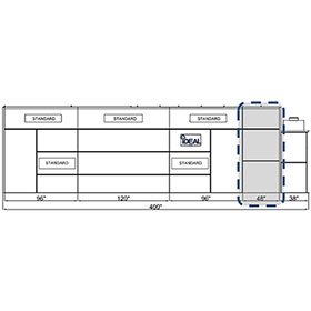 48" Solid Extension Panel Kit for iDEAL Cross Flow Paint Booth