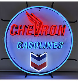 Neonetics Chevron Gasolines Neon Sculpture
