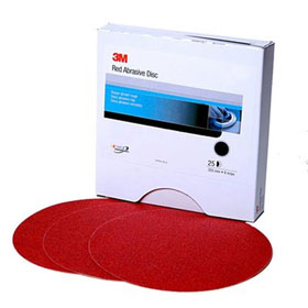 3M™ 8" Red Abrasive Hookit Discs