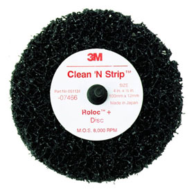 3M™ Scotch-Brite Roloc + Clean & Strip Disc Black 07466