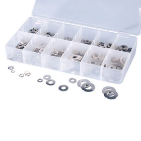 ATD Tools 350 Pc. Stainless Lock and Flat Washer Assortment - 360