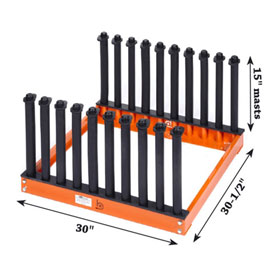 Equalizer® Burco® 9-Slot Redi Rack™, 15" Masts - BT1048