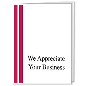 Dealership Thank You Cards - We Appreciate Your Business (Vertical)