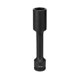 Grey Pneumatic 3/4" Drive x 33mm Extra-Long Budd Impact Socket - 3433MDL