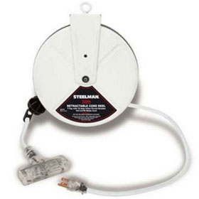 Steelman 30ft Electrical Cord 13A Tri-Tap Retractable Reel - 98483