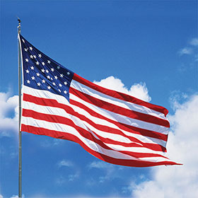 Printed American Flag 3' x 5'