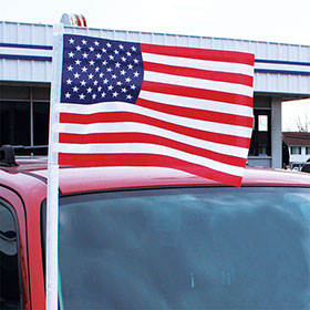 Cloth American Flag Antenna Pennant