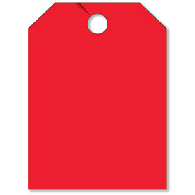 Blank Mirror Hang Tags - Red