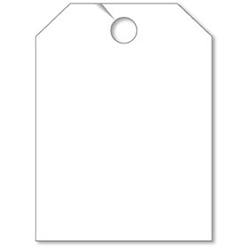 Blank Mirror Hang Tags - White