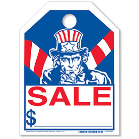 Uncle Sam Bright Rear View Mirror Tags