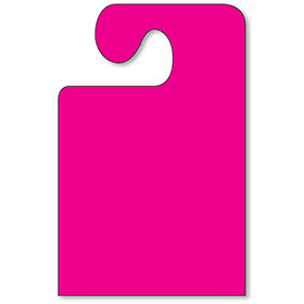 Wide Hook Mirror Tags - Fluorescent Pink