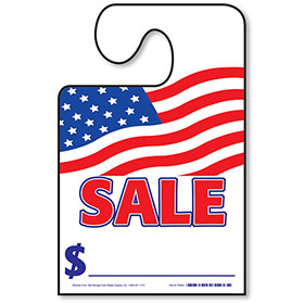 Hook Mirror Tag - SALE with American Flag