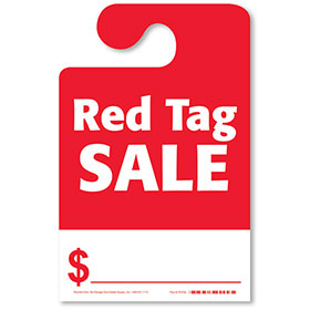 Hook Mirror Tag - Red Tag Sale