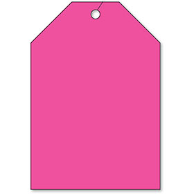 Jumbo Rear View Mirror Tags - Fluorescent Pink