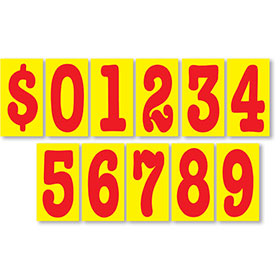 5.5" Windshield Pricing Sticker Kit - Red Hot