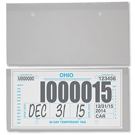 Temporary License Plate Protectors
