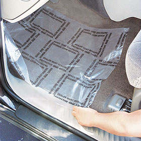 Automotive Paper + Plastic Floor Mats