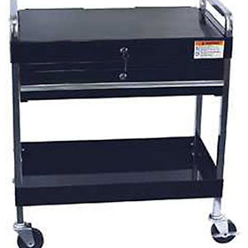 Sunex Tools Service Cart With Locking Top With Locking Drawer-Black - 8013ABK