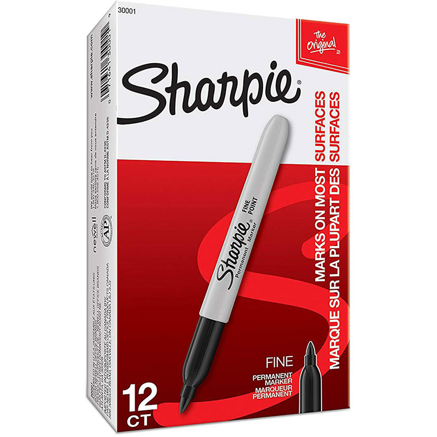 Pen Permanent Marker Fine Point (12)